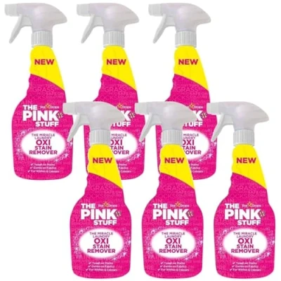 Immagine di The Star Drops Pink Stuff Miracle Detergenti Multiuso Per L&#039;igiene Della Casa (6, Smacchiatore Spray Tessuti 500 Ml)