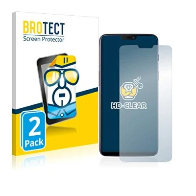 Immagine di brotect Pellicola Protettiva per OnePlus 6 Protezione Schermo (2 Pezzi) [Trasparente, Anti Impronte]