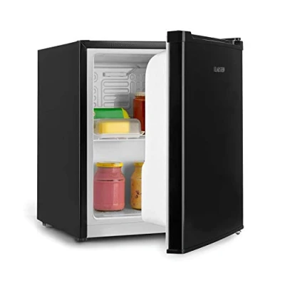 Immagine di Klarstein Scooby Mini Frigorifero, Sistema EcoExcellence, Classe Energetica E, Capacità 40 L, Regolatore di Temperatura, Inserto per Ripiano Estraibile, Vano Bottiglie Fino a 2 litri, 41 dB, Nero