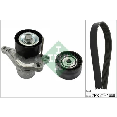 Immagine di INA 529 0356 10 Kit cinghie Poly V Controllare corsa libera generatore ed ev. sostituire RENAULT: MASTER 3 Kasten, Bus