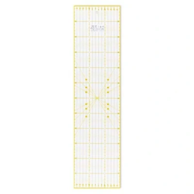 Immagine di Elan Righello Patchwork 60 cm x 15 Antiscivolo, cm, Universale Acrilico, Regolo Calcolatore, per Patchwork, Quilting, Righelli Sartoria