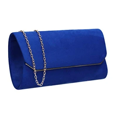Immagine di SwankySwans Anny Suedette Flapover, Pochette, Borsa a Tracolla Donna, Blu Reale, One Size