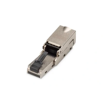 Immagine di DIGITUS DN 93636 Connettore di Rete Cat 6A Schermato a 360 Pieghevole Campo RJ45 Cat6A 500 MHz 10GBase T 10 Gbit/s da AWG 27/7 22/1