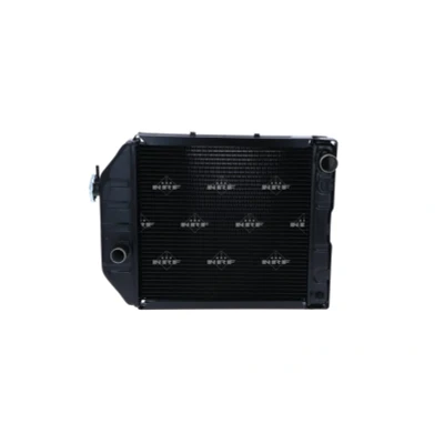 Immagine di NRF 53660 Radiatore motore Alluminio 450 59 con calotta/coperchio Alette di raffreddamento saldate