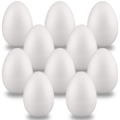 Immagine di Styropor A0100133 Confezione da 10 uova, 100 mm, colore: Bianco