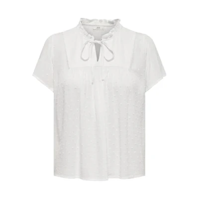 Immagine di JDY LIMA LIFE S/S WVN Tshirt con stampa, Donna, Taglia: 38, Cloud dancer