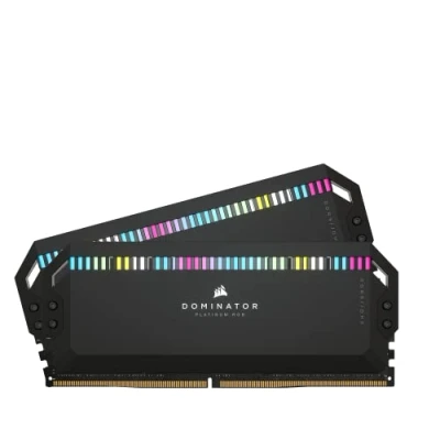Immagine di CORSAIR DOMINATOR PLATINUM RGB DDR5 RAM 64GB (2x32GB) 6000MHz CL30 Intel XMP Compatibile iCUE Memoria per Computer Nero (CMT64GX5M2B6000C30)
