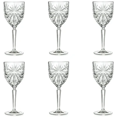 Immagine di RCR 26325020006 Crystal Glassware Oasis Wine Glasses, Set of 6, Cristallo, 7.6 cm, 6 unità