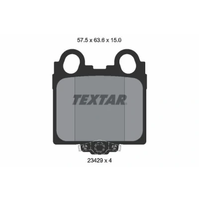 Immagine di TEXTAR 2342901 Kit pastiglie freno con segnalatore acustico usura LEXUS: IS I Sedan, GS II, SC II Cabrio