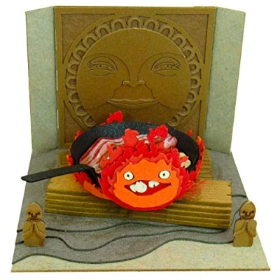 Immagine di Studio Ghibli mini Howl&#039;s Moving Castle mosquitoes Lucifer and the bacon eggs MP07 33 non scale paper craft
