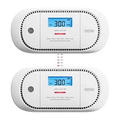 Immagine di X Sense Rilevatore di Monossido Carbonio, Interconnesso Wireless, Alimentato da Batteria Sostituibile, con Memoria del Valore Picco, Conforme a Standard EN 50291, XC01 WR, (2 pezzi)