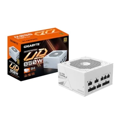 Immagine di Gigabyte 850W ATX 12V v3.00 Alimentatore Completamente Modulare Bianco UD850GM PG5W 80 Plus Gold