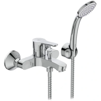 Immagine di Ideal Standard BC676AA Alpha Miscelatore esterno vasca doccia, con accessori, cromato