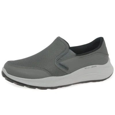 Immagine di Skechers 232515 Carattere, Scarpe da ginnastica Uomo, Rivestimento Duraleather In Rete Carbone, 39.5 EU