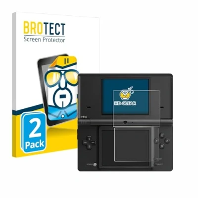 Immagine di brotect Pellicola Protettiva per Nintendo DSi Protezione Schermo (2 Pezzi) [Trasparente, Anti Impronte]