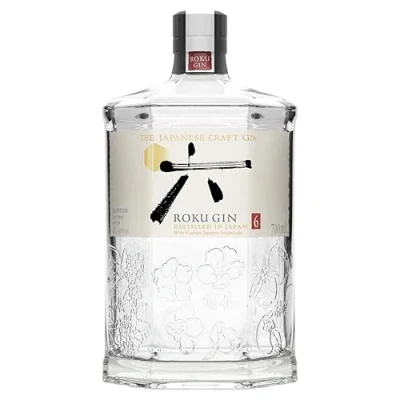Immagine di Roku Gin, Gin Artigiale Giapponese, equilibrato nei sapori e multistrato, composto da 6 botaniche 1 bottiglia 700ml