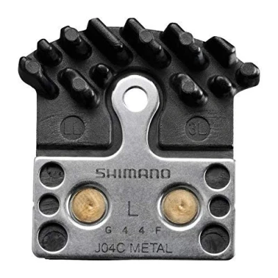 Immagine di Shimano, pastiglie per freni a disco, J04C, in metallo con alette di raffreddamento, 1 coppia