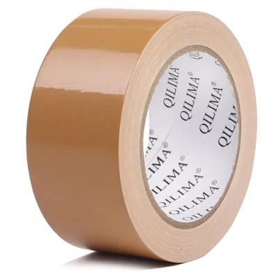 Immagine di QILIMA nastro adesivo in tessuto qualità premium 50 mm x 25.1 m senza residui, forte, colore marrone
