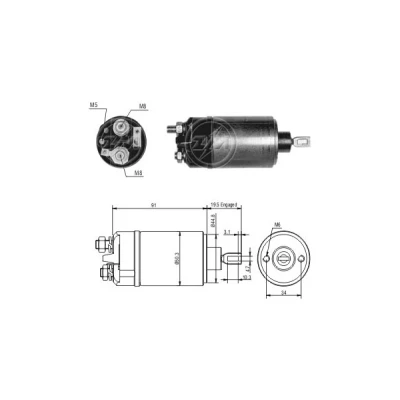 Immagine di Elettromagnete, Motore d&#039;avviamento ERA ZM526
