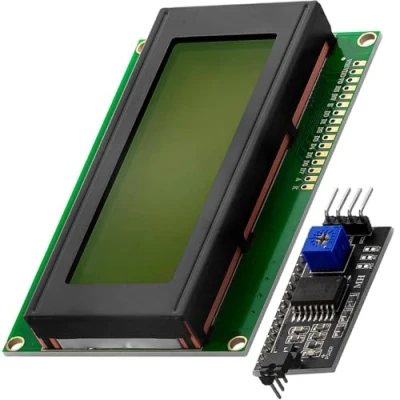 Immagine di AZDelivery 5 x HD44780 2004 LCD Bundle Display Verde 4x20 Caratteri Neri con Interfaccia I2C Compatibile Arduino E Raspberry Pi Incluso Un Book!