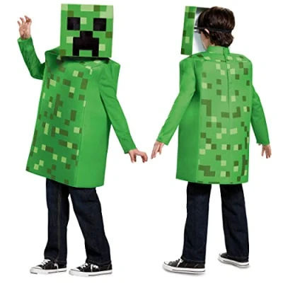 Immagine di DISGUISE Minecraft DISK65642K Costume classico Mojang Creeper, ragazzo, verde, M, M