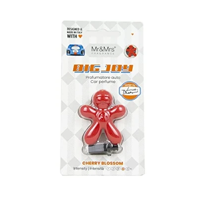 Immagine di MR&amp;MRS FRAGRANCE, PROFUMATORE AUTO, BIG JOY ROSSO, FRAGRANZA CHERRY BLOSSOM, CASA, PROFUMATORI AUTO
