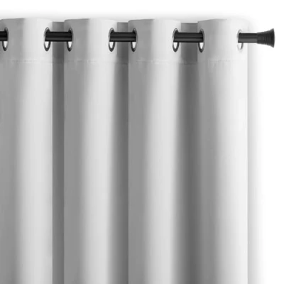 Immagine di AmeliaHome Blackout Tenda oscurante con occhielli, 140 x 270 cm, colore bianco, 1 pezzo