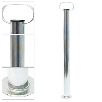 Immagine di Wiltec Piede stabilizzatore per rimorchio Carrello appendice 700 mm x Ø 48 con morsa di Supporto