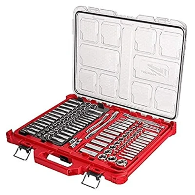Immagine di Milwaukee 48 22 9486 Set di chiavi a bussola cricchetto da 1/4&quot; 3/8&quot; con custodia 106 pezzi