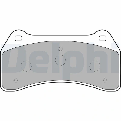 Immagine di DELPHI LP1770 Kit pastiglie freno Non predisposto per contatto segnalazione usura con lamierino anticigolío senza accessori JAGUAR: S Type, XJ Sedan