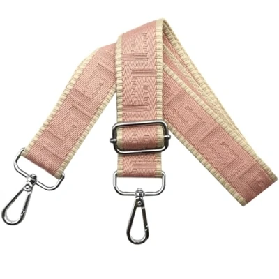 Immagine di Tracolla Regolabile per Borsa Donna Colorate Cinghia a Spalla di Ricambio Larga 3.15cm con Argento Moschettoni, Borsette, Crossbody, Rosa