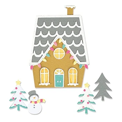 Immagine di Sizzix Thinlits Set di Fustelle, 11 Pezzi, casa Olivia Rose, 665480, Multicolor, One Size