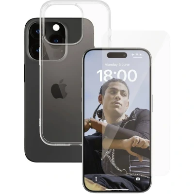 Immagine di PanzerGlass 2 in 1 Pack Vetro di protezione per display Apple iPhone 15 Pro pz. SAFE95577