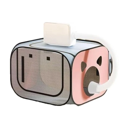 Immagine di scatola per asciugatura gatti, gabbia cani,Gabbia cassa di pieghevole portatile gatti volanti anti , can