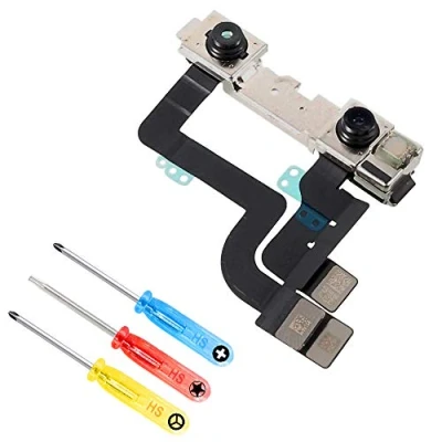 Immagine di MMOBIEL Fotocamera Frontale Compatibile con iPhone XR 6.1 inch 2018 Camera Anteriore di Ricambio Cavo Flessibile Incluso Front Incl. Cacciaviti