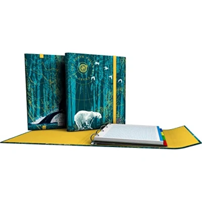 Immagine di Grafoplás 88212650 Raccoglitore 4 anelli con elastico, formato A4, chiusura a gomma, include ricambio e separatori, cartelli, collezione Diverse, North Polar