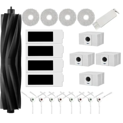 Immagine di JoyBros Accessori per Ecovacs DEEBOT T20 Omni, T20e 1 Spazzola Principale in Gomma, 4 Filtri HEPA, Panni mocio, 8 Spazzole Laterali, Sacchetti Aspirapolvere