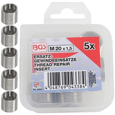Immagine di Bgs 9434 1 5 Inserti filettati di ricambio, M20 x 1,