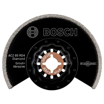 Immagine di Bosch 1x Lama Segmentata Diamantata Starlock ACZ 85 RD4 (per Calcestruzzo, Lastre in fibrocemento, Ø mm, Accessorio Utensili Multifunzione Oscillanti)