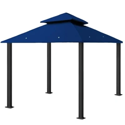 Immagine di fregarten.de Tetto di ricambio per gazebo 3 x m, impermeabile, materiale: PVC Panama Soft 370 g/m² extra forte, modello 6
