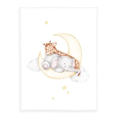 Immagine di Herding Copertina in Pile Microfibra per Bebè Sleeping on the Moon, 75 x 100 cm, 100% Poliestere
