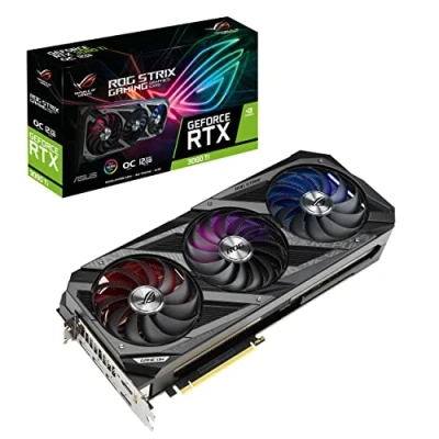 Immagine di Asus ROG STRIX NVIDIA GeForce RTX 3080 Ti OC Edition Scheda Grafica, 12GB GDDR6X 384 bit 19.5 Gbps PCIE 4.0, GPU Ampere, RTX3080TI O12G GAMING