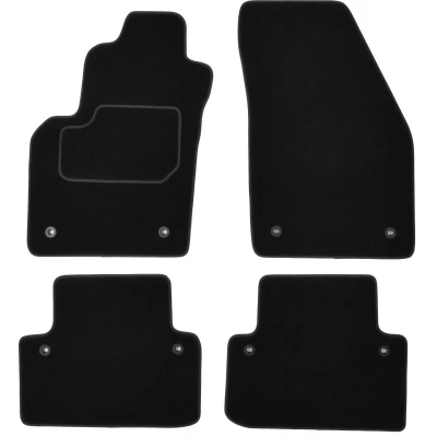 Immagine di MAMMOOTH A041 VOL130 PRM 01 Set tappetino Tessile anteriore e posteriore 4 nero VOLVO: V50
