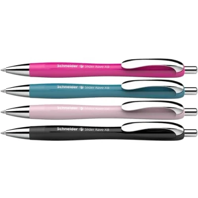 Immagine di Schneider Schreibgeräte 4 pz. Slider Rave XB 132564 Penna 0.7 mm Colore di scrittura: Blu N/A