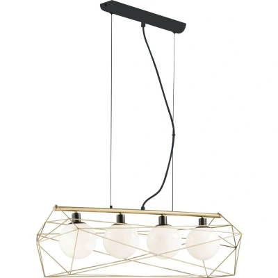Immagine di ECO Light ABRAXAS I S4 ORO Lampada a sospensione E27 240 W Oro, Nero