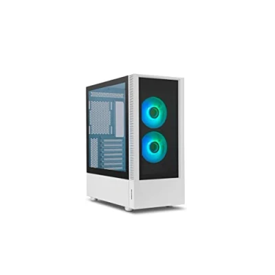 Immagine di NOX XTREME PRODUCTS NEMESIS Mid Tower Micro ATX, vetro temperato anteriore e laterale, ventole infinite LED ARGB, fino a 8 ventole, grafica di grandi dimensioni, USB 3.0, bianco