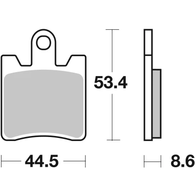Immagine di TRW Sinter Maxi Scooter MCB706SRM Kit pastiglie freno