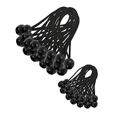 Immagine di 30 pezzi Elastici per Teloni, Elastico Tenditori Elastici, l&#039;alternativa Intelligente Alle Fascette Tessuti e Piani di Supporto Tende, Tendoni, Campeggio, Cavi ecc