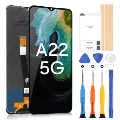 Immagine di LCD Display per Samsung Galaxy A22 5G A226 SM A226B A226B/DS Schermo Touch Digitizer Vetro Assemblaggio con Strumenti (Nero)