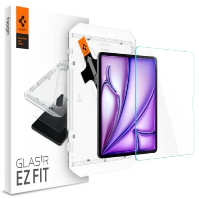 Immagine di Spigen Glas.tR EZ Fit Vetro Temperato compatibile con iPad Air 13 pollici M2 (2024), 1 generazione, Installazione Facile, Cristallino, Anti graffio, Durezza 9H Pellicola prottetiva